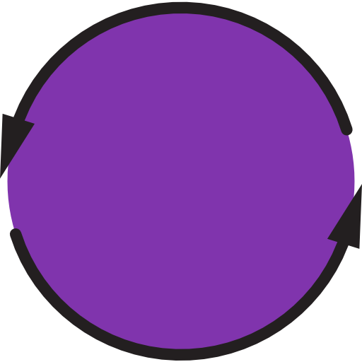 cirkelvormige pijlen xnimrodx Lineal Color icoon