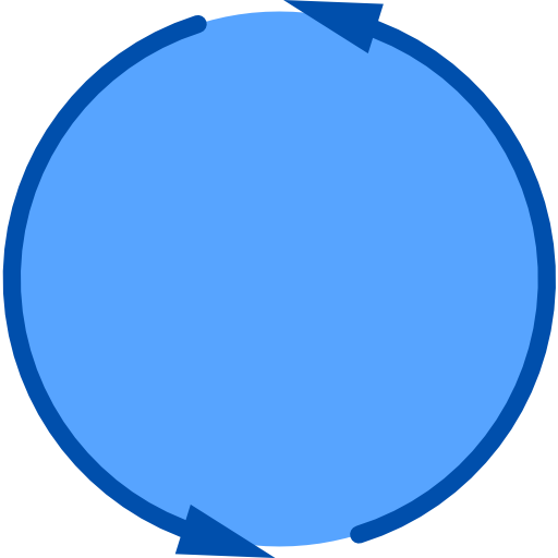 frecce circolari xnimrodx Blue icona