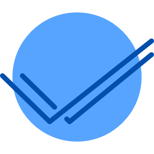 Double tick xnimrodx Blue icon
