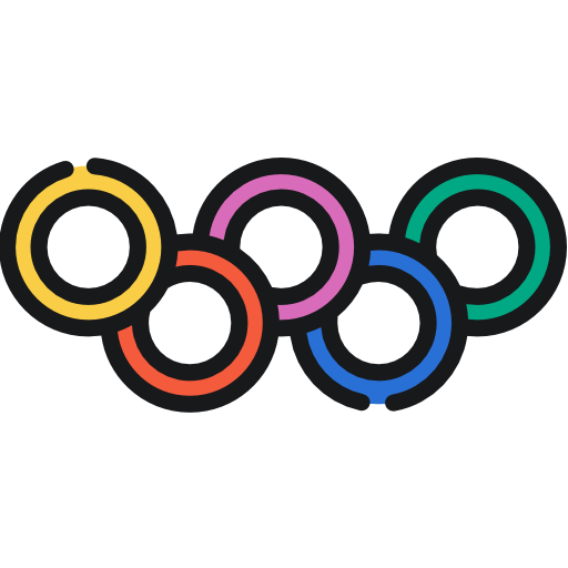 olympische spelen Special Lineal color icoon