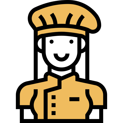 cocinero Meticulous Yellow shadow icono