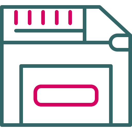 unidad de disquete Generic color outline icono