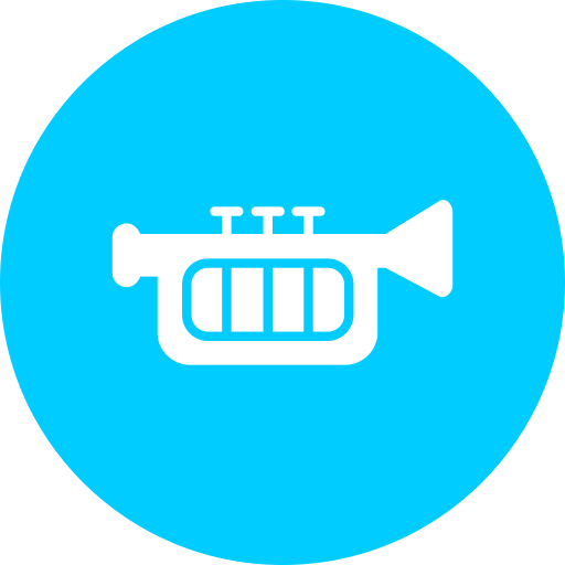 Trumpet Generic color fill icon