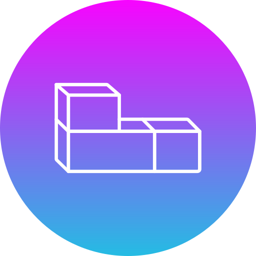ブロック Generic gradient fill icon