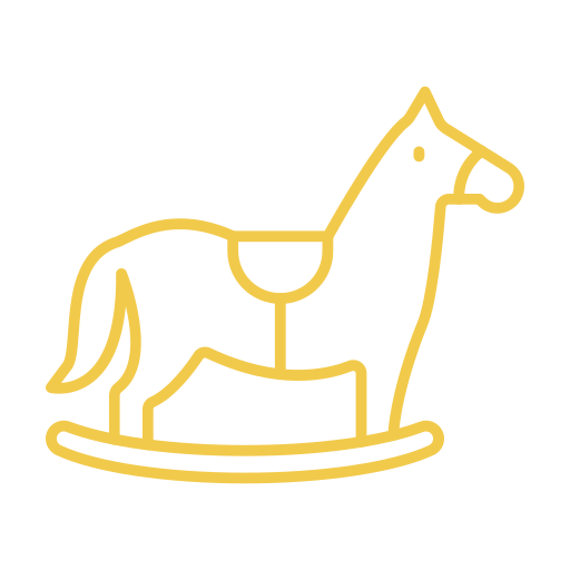 Лошадь-игрушка Generic color outline иконка