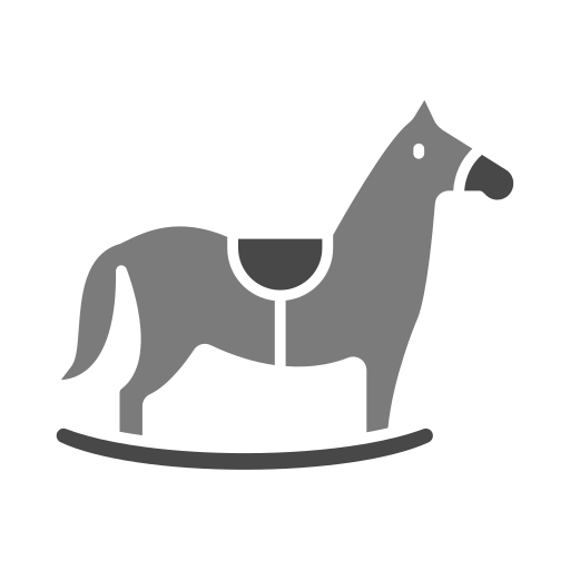 zabawka w kształcie konia Generic color fill ikona
