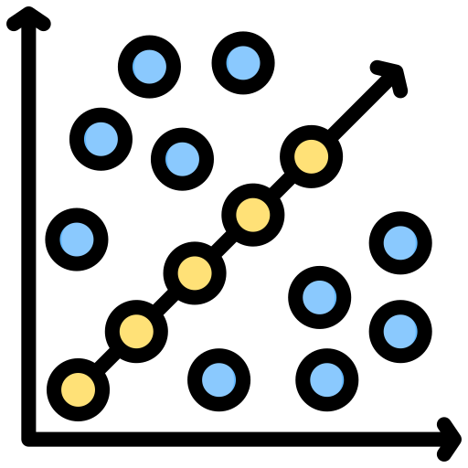 Регрессия Generic color lineal-color иконка
