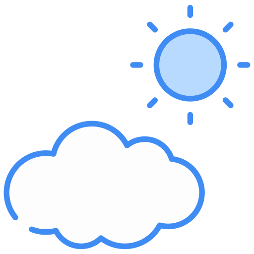 chmury i słońce Generic color lineal-color ikona
