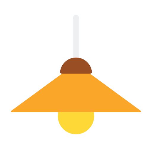 Ceiling lamp Generic color fill icon
