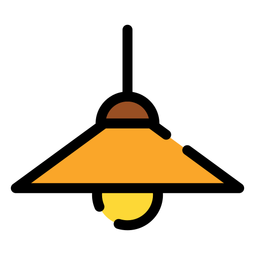 lâmpada de teto Generic color lineal-color Ícone
