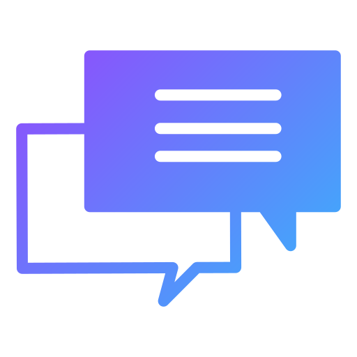 Chat Generic gradient fill icon