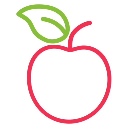 Яблоко Generic color outline иконка
