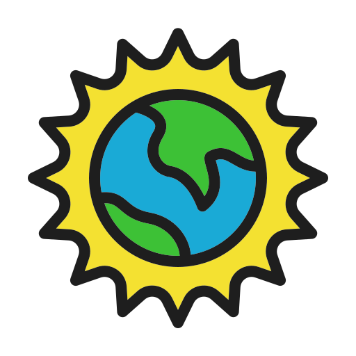 地球温暖化 Generic color lineal-color icon
