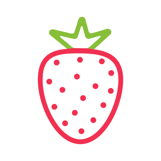 fraise Generic color outline Icône