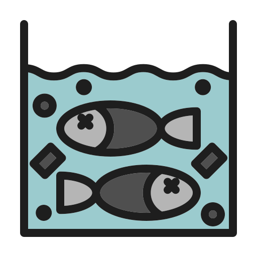 pez muerto Generic color lineal-color icono