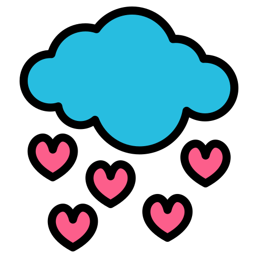 nuvola di pioggia Generic color lineal-color icona