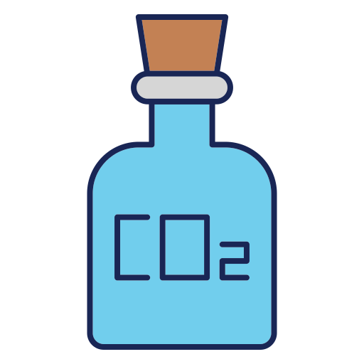 co2タンク Generic color lineal-color icon
