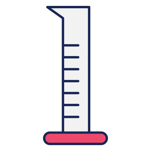 Graduated cylinder Generic color lineal-color icon