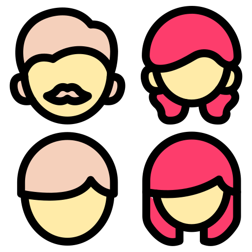 가족 구성원 Generic color lineal-color icon