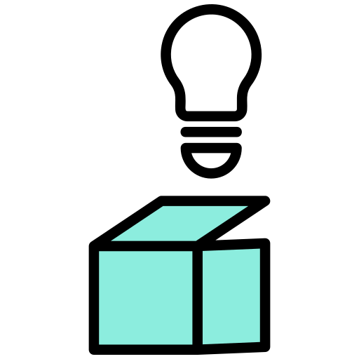 Think outside of the box Generic color lineal-color icon