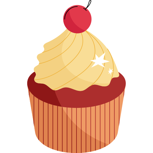 kopje taart Generic color fill icoon