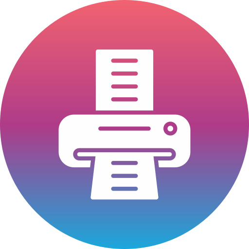 printer Generic gradient fill icoon