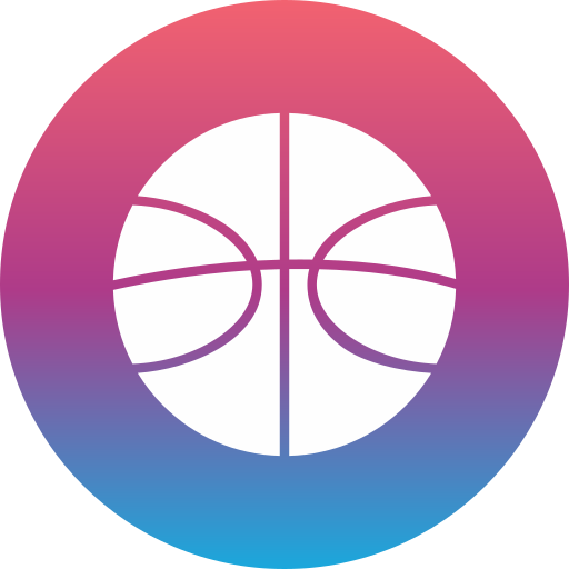 basketbal Generic gradient fill icoon