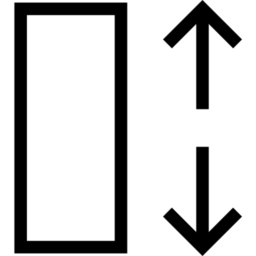 Высота Pictogramer Outline иконка