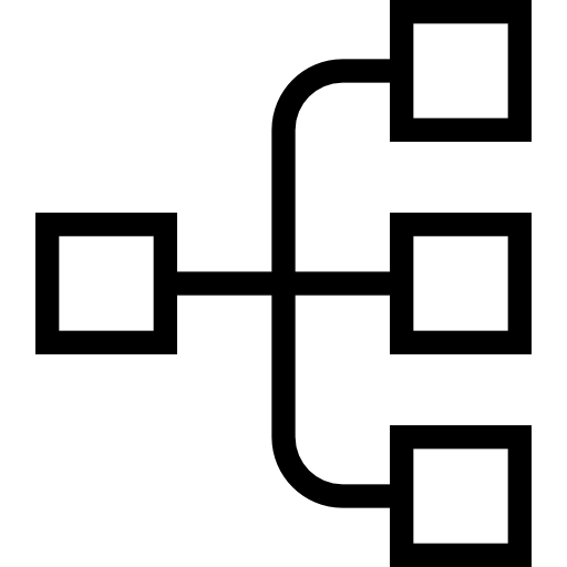 struktura hierarchiczna Pictogramer Outline ikona