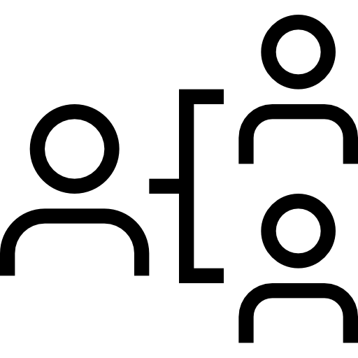 struttura gerarchica Pictogramer Outline icona