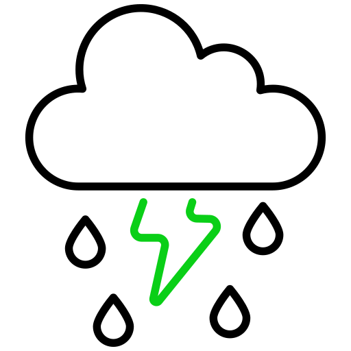 deszcz Generic color outline ikona