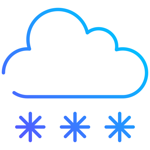 雪 Generic gradient outline icon