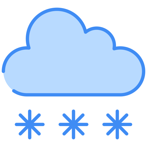 Śnieg Generic color lineal-color ikona