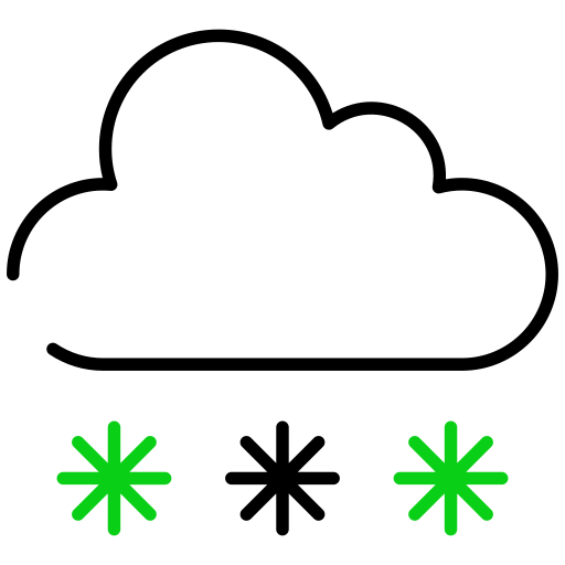 nieve Generic color outline icono