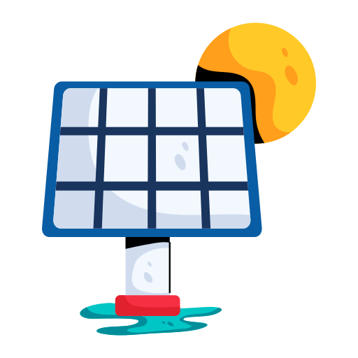 Solar energy Generic color fill icon