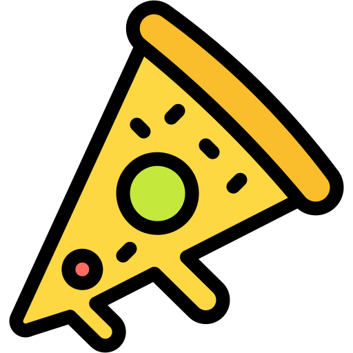 porción de pizza Generic color lineal-color icono
