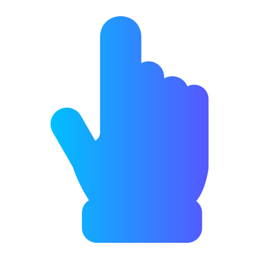 cursor de mano Generic gradient fill icono