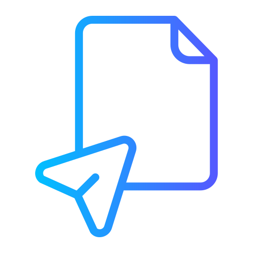 Page Generic gradient outline icon