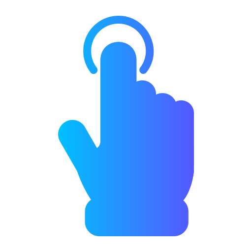 Touchscreen Generic gradient fill icon