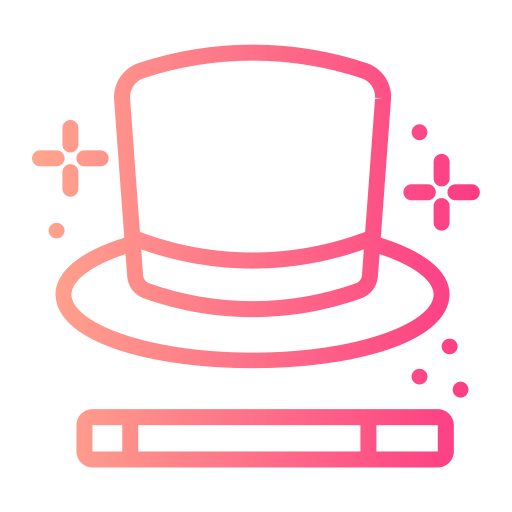 魔法の帽子 Generic gradient outline icon