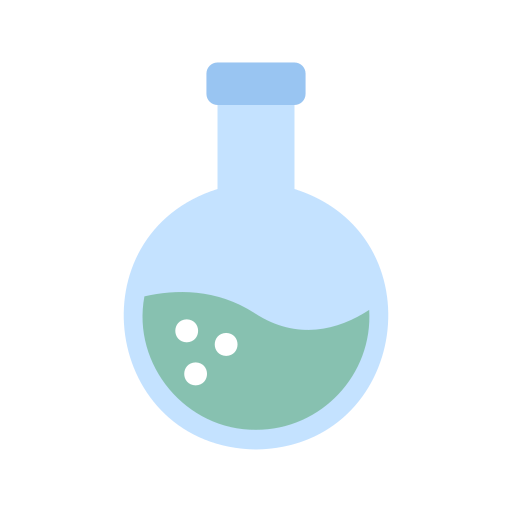 Chemical beaker Generic color fill icon