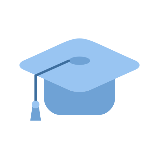 Graduation hat Generic color fill icon