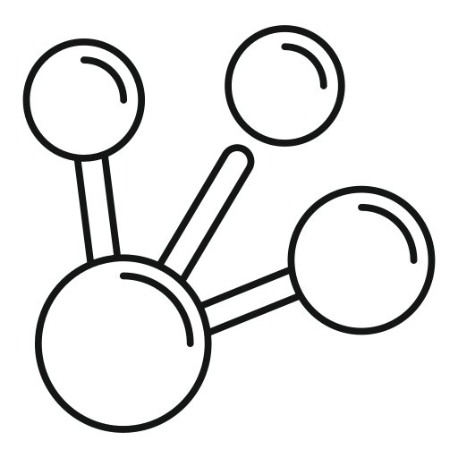 分子 Generic outline icon