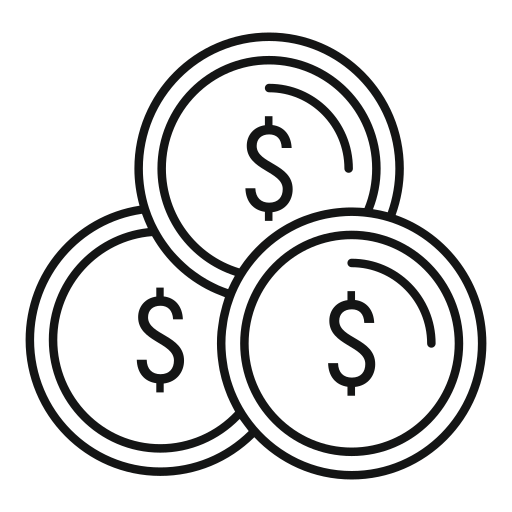 monete Generic outline icona