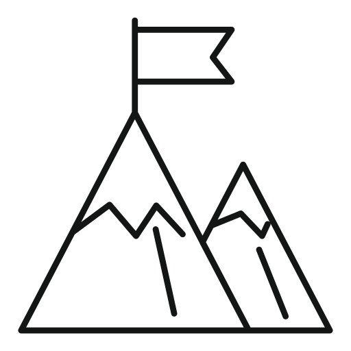 montagna Generic outline icona