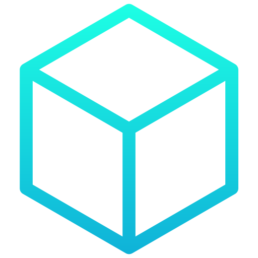 cube Generic gradient outline Icône