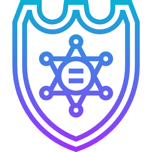 odznaka policyjna Meticulous Gradient ikona