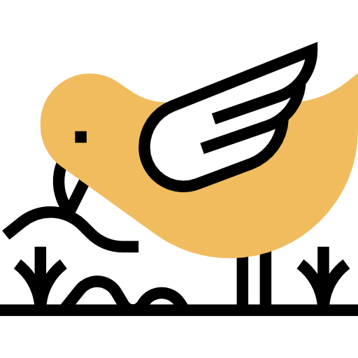 鳥 Meticulous Yellow shadow icon
