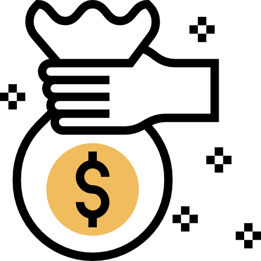 bolsa de dinero Meticulous Yellow shadow icono