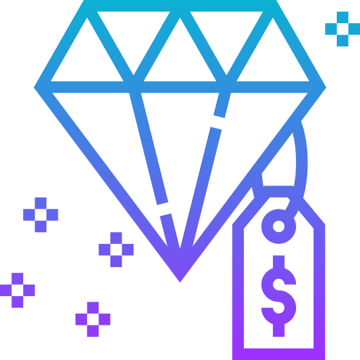 Diamond Meticulous Gradient icon